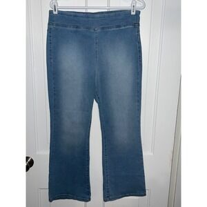 We the Free by Free People Denim Jeans Blue Wash Bootcut Elastic Waist Size M